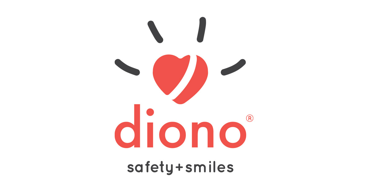 Logo Diono - Rotes Herz und Schriftzug