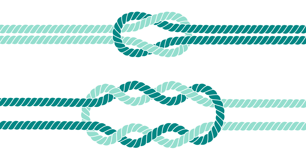 Illustration Grüner Knöpfe in Seilen
